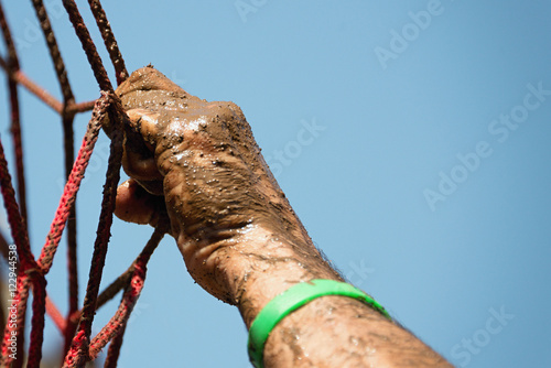 Mud race runners photo