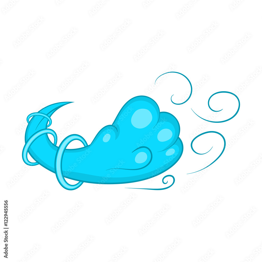 Decorative swirling winter icon in cartoon style isolated on white background vector illustration Decorative swirling winter icon in cartoon style isolated on white background vector illustration