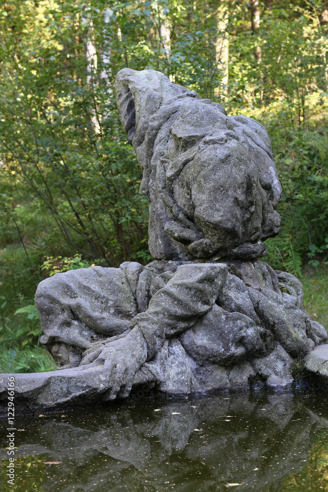 Kuks Forest Sculptures - Fountain of Jacob - Baroque sculpture b
