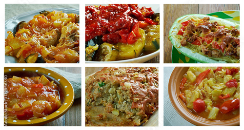 set of different  Zucchini  dishi © Fanfo
