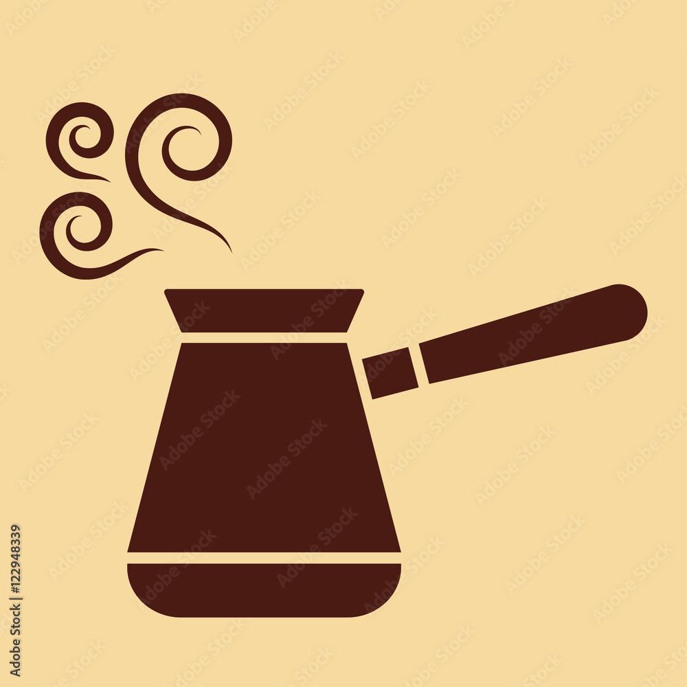 jezve turkish coffe pot brown icon jezve turkish coffe pot brown icon