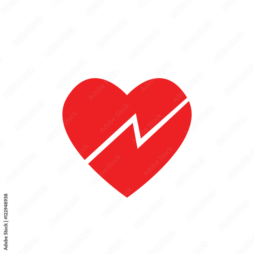 Broken heart icon.