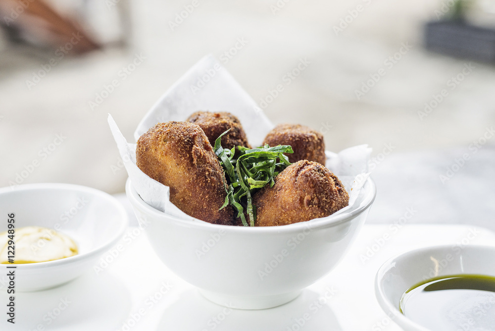 spanish portuguese beef pork fried croquette croquetes snack foo