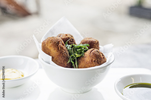spanish portuguese beef pork fried croquette croquetes snack foo