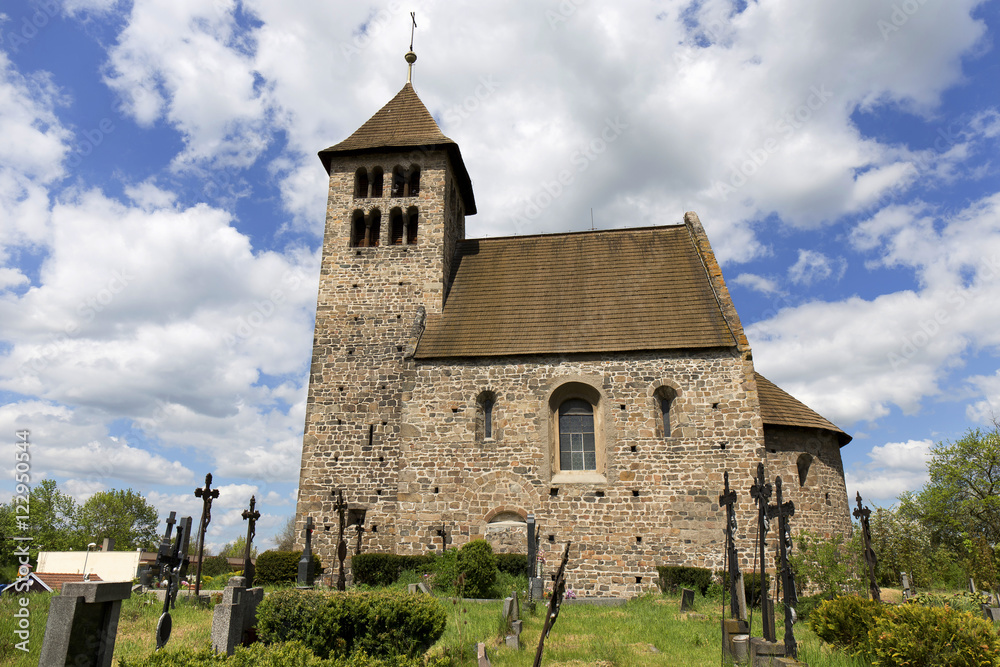 The historic Church in Porici, Czech Republic
