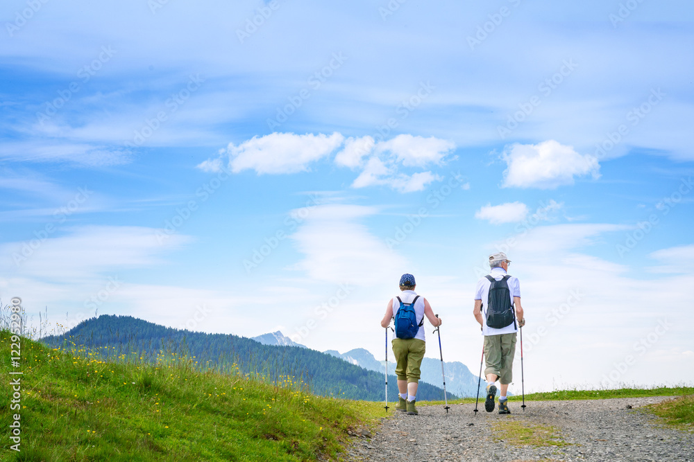 Wanderer in den Alpen