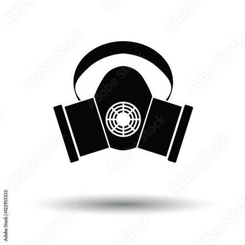Dust protection mask icon
