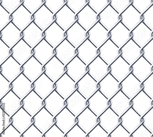 Obraz na płótnie Chain wall on white background w salonie