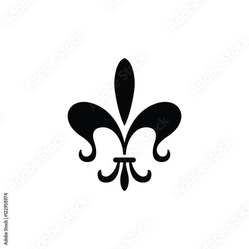 Fleur De Lis Logo Simple Modern Vector Icon