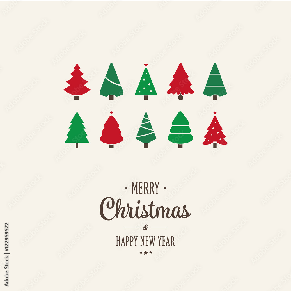 merry christmas tree card merry christmas tree card