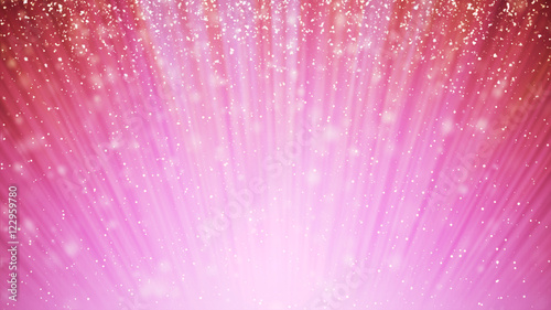 abstract pink swirl waves background golden particles in light b