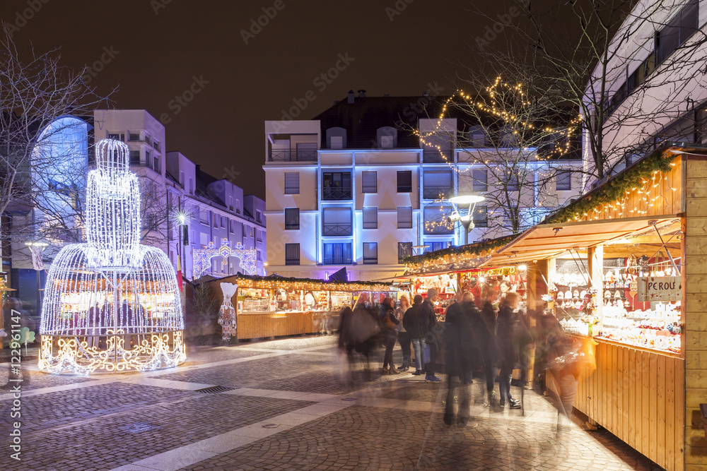Fototapeta premium Montbéliard marché de Noël