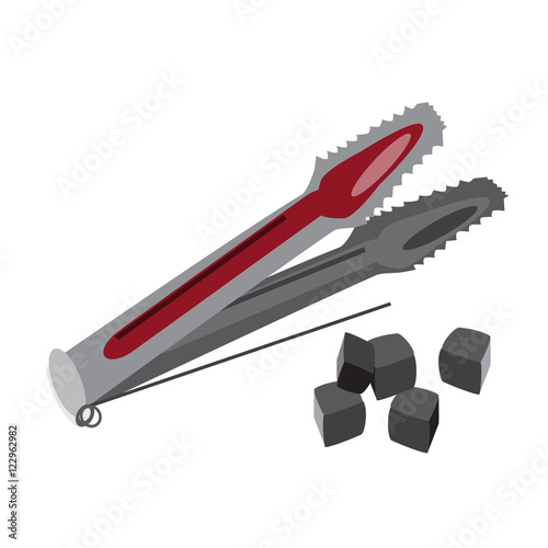 Forceps for hookah charcoal