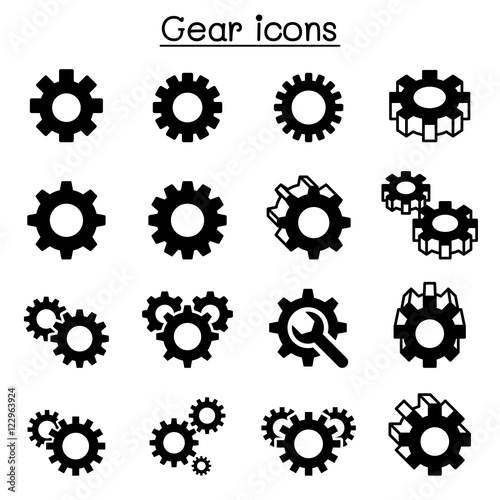 Gear , Repair , fixing icon set