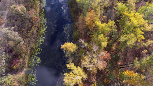 flight over the autumn forest © Photobank