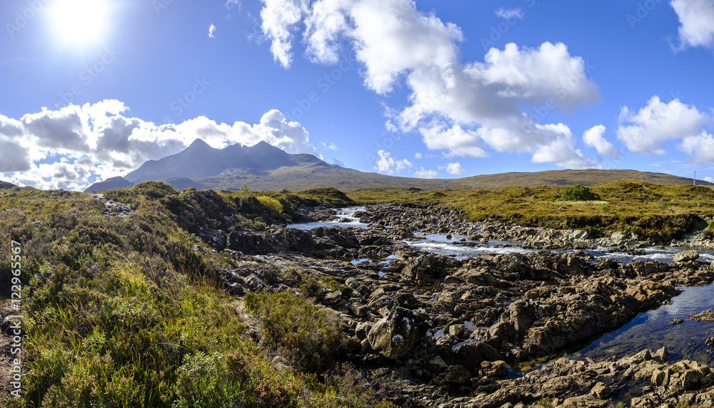 Cuillins and River Sligachan Cuillins and River Sligachan