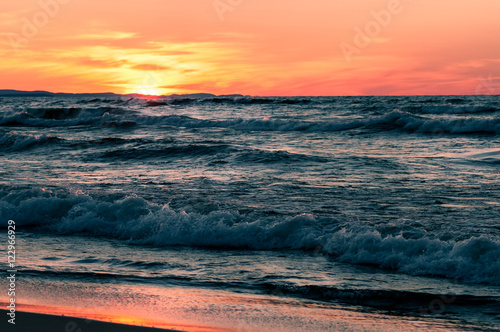 twilight time at Lake Michigan