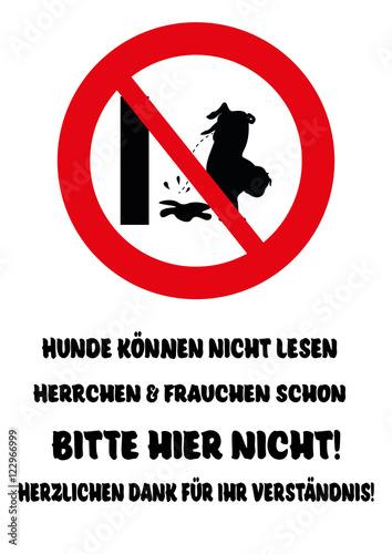 Hauswand ist keine Hundetoilette