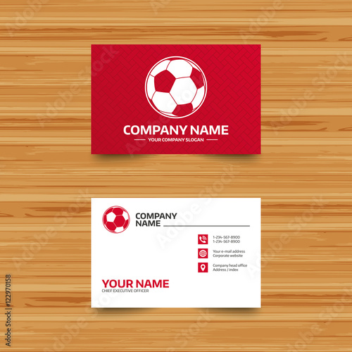 Football ball sign icon. Soccer Sport symbol.