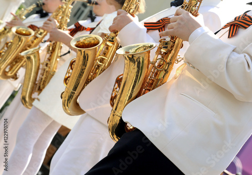 Performance of the brass band