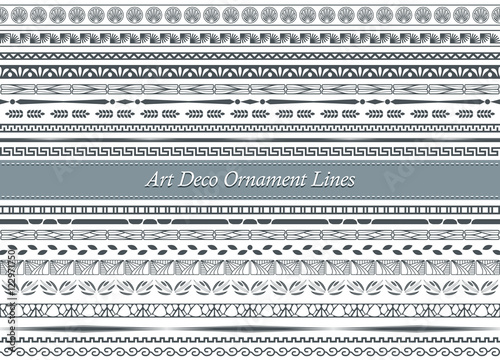 Art Deco Art Nouveau Vector Retro Vintage Frames And Ornaments
