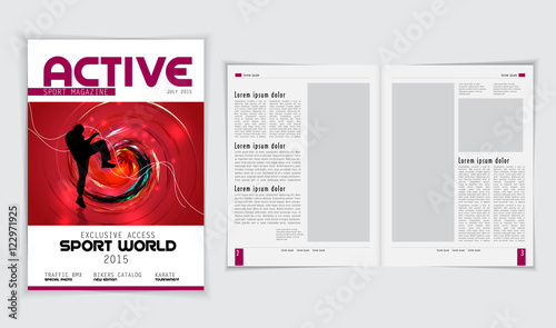Magazine Layout Vector 