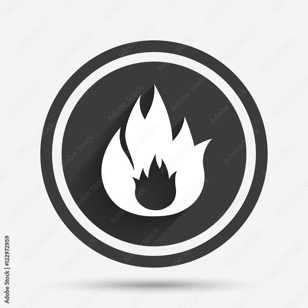 Fire flame sign icon. Fire symbol. Fire flame sign icon. Fire symbol.