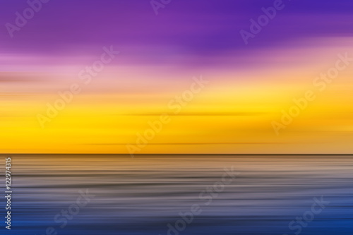 abstract motion blur sea in colorful filter and vintage filter