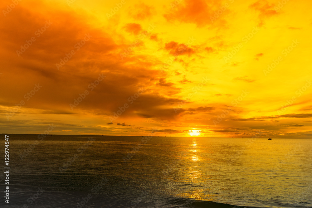 abstract sunset time on the sea with orange filter abstract sunset time on the sea with orange filter