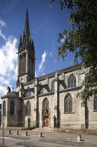 Saint Matthiew church, town of Quimper, departament of Finistere, region of Brittany, France photo