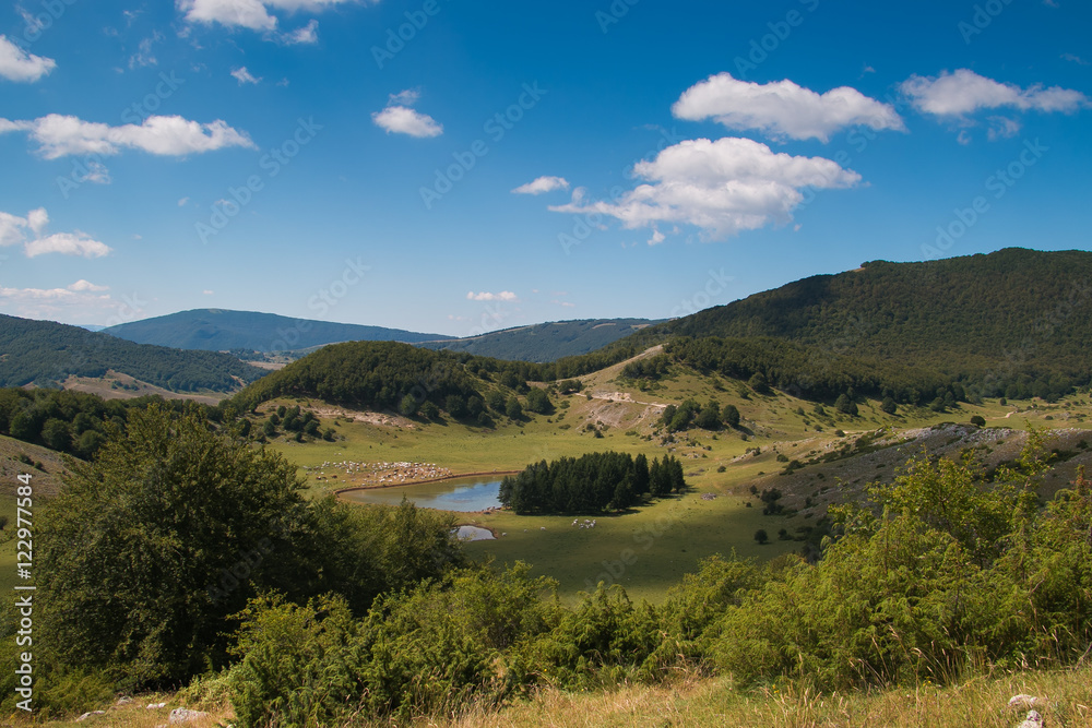 Fototapeta premium Laghetto del Cornino in Lazio