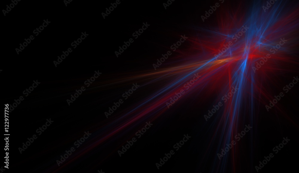 Fototapeta premium blue and red star