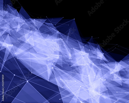 Illustration of color abstract particles.
