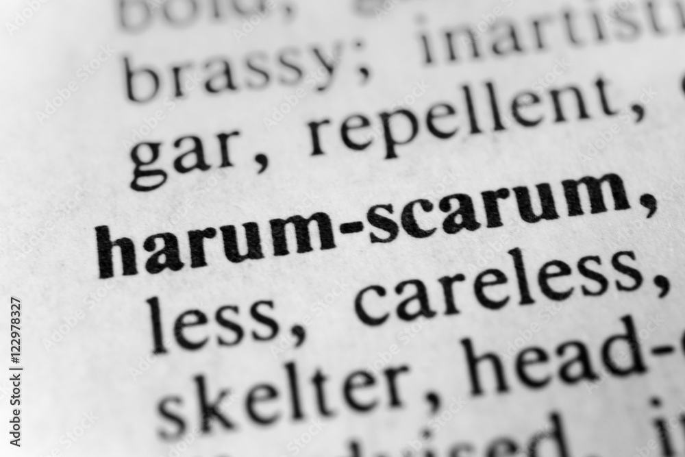 Harum-scarum - obrazy, fototapety, plakaty 