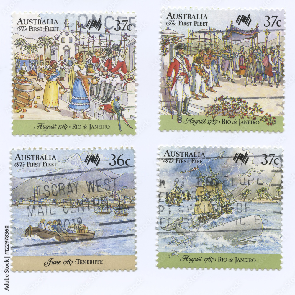 Australia First Fleet Stamps