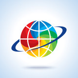 abstract global logo