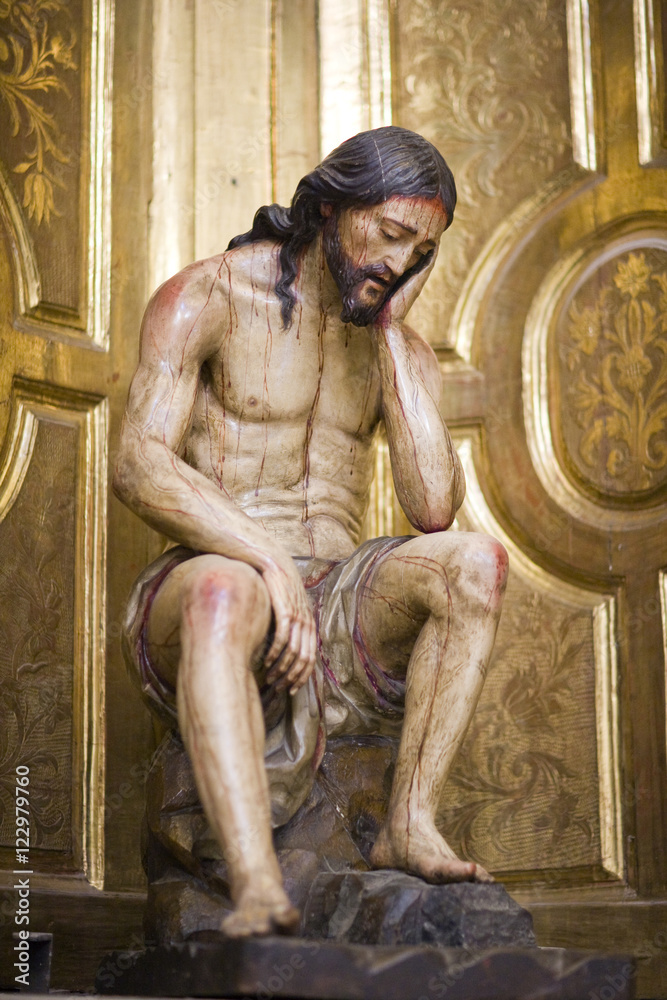 Φωτογραφία Cristo de la Humildad y Paciencia, carving by Antonio Quiros in 1696, El Salvado