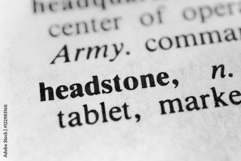 Obraz premium Headstone