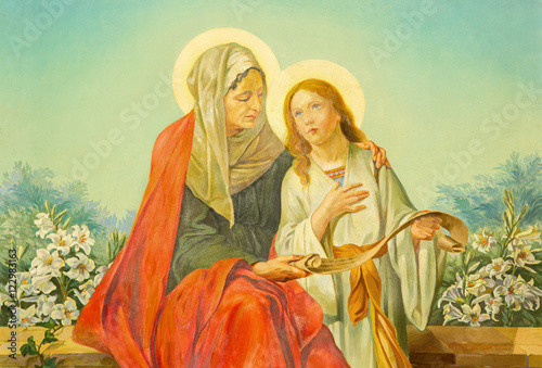 Fototapeta ROME, ITALY - MARCH 10, 2016: The painting of st