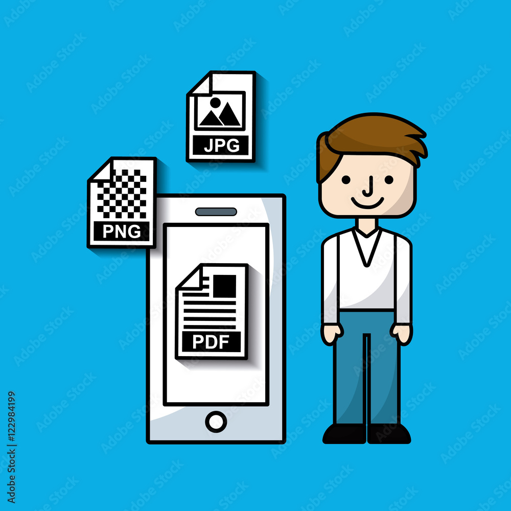 management of electronic formats vector illustration design management of electronic formats vector illustration design