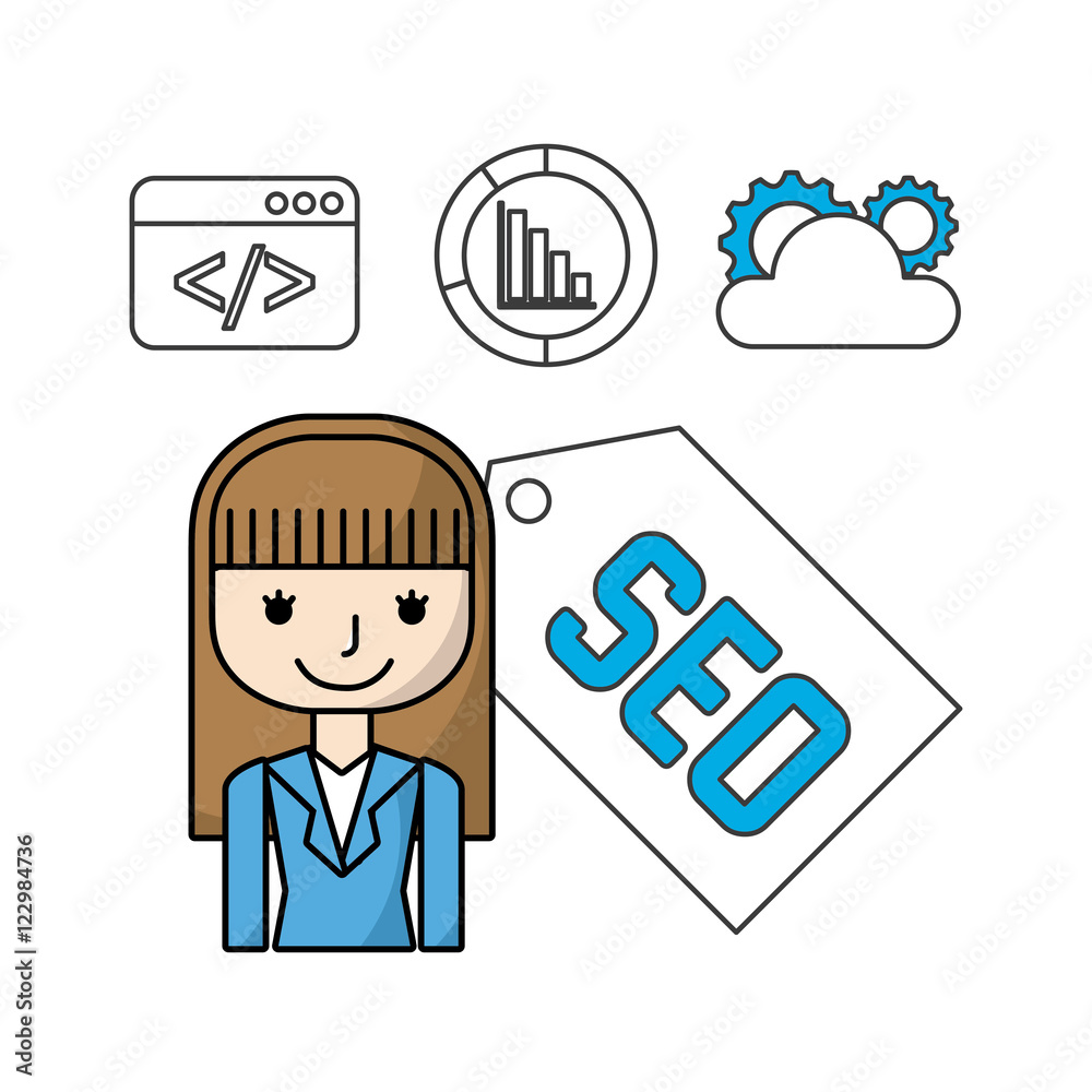 search engine optimization flat icons vector illustration design search engine optimization flat icons vector illustration design