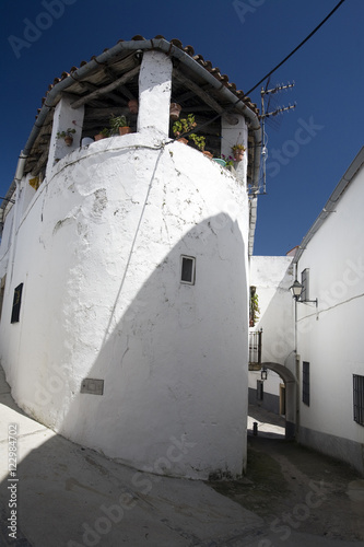 Traditional architecture, Montanchez, Spain photo