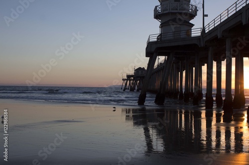 Wallpaper Mural Sunset Beach Peir Torontodigital.ca