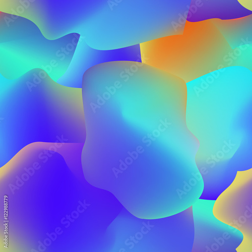 Fluid colorful seamless pattern. Vector.