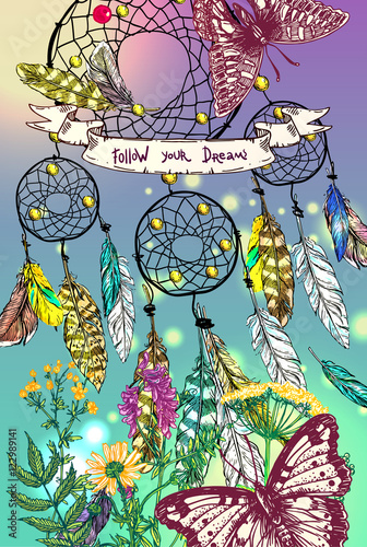 sketching of dreamcatcher