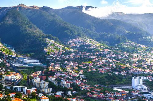 Stunning views of the island's capital, Funchal. Madeira. Portugal © alexanderkonsta