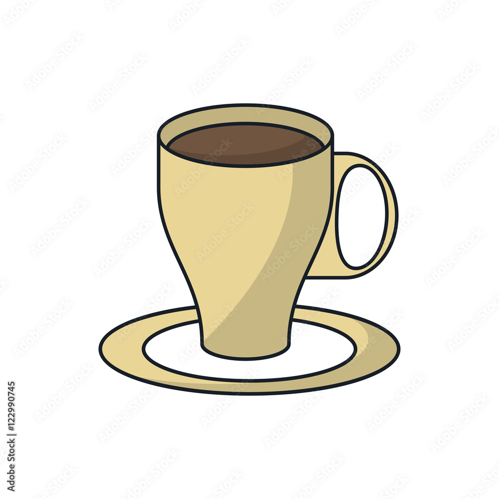 coffee mug icon. Coffe time drink breakfast and beverage theme. Isolated design. Vector illustration coffee mug icon. Coffe time drink breakfast and beverage theme. Isolated design. Vector illustration