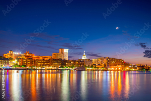 Historic District waterfront of Savannah, Georgia