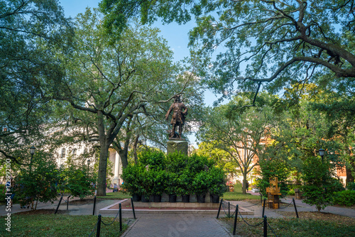 Public Park in oldtown Savannah, Georgia photo