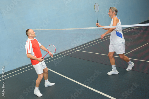 Badminton game